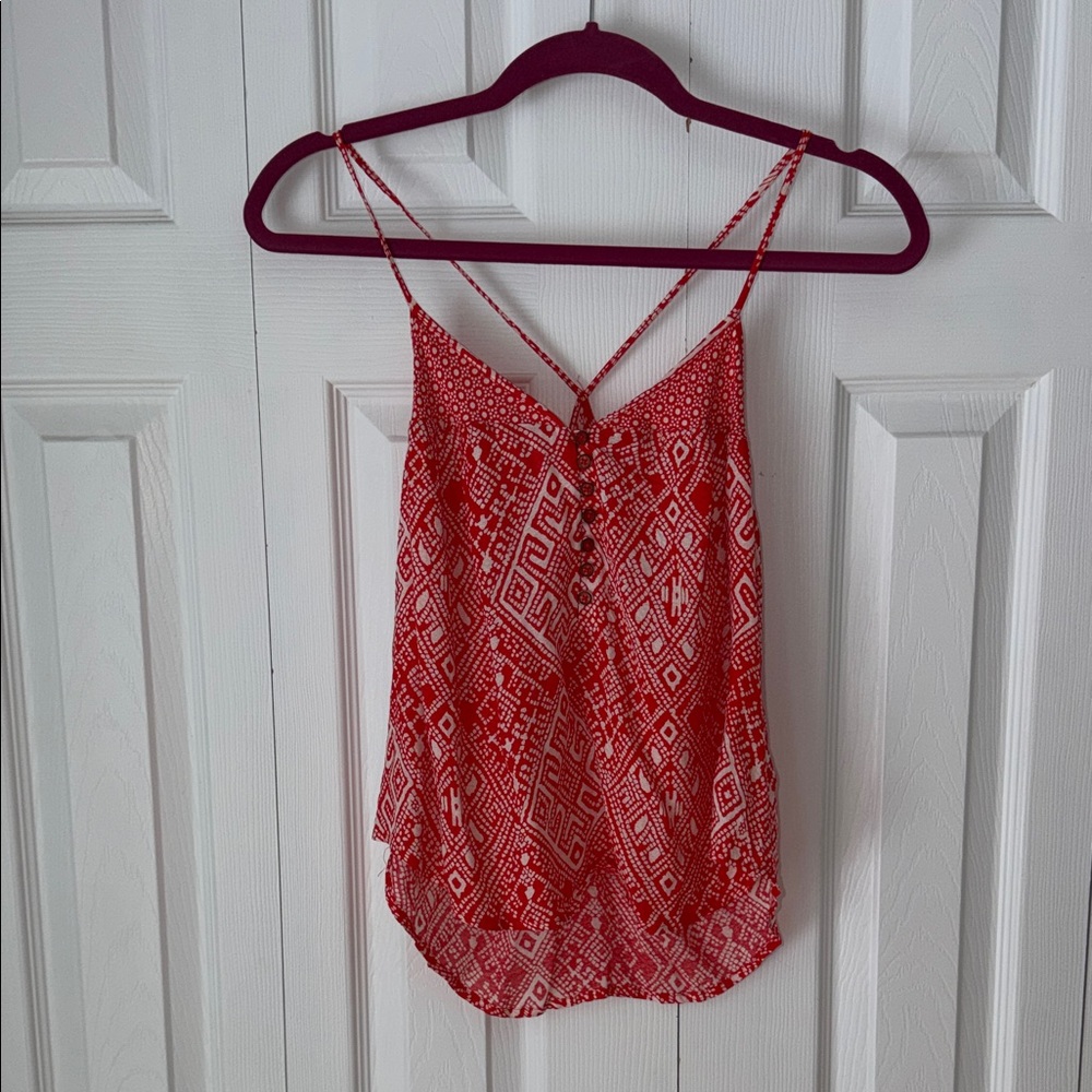 Forever 21 Orange Geometric Camisole